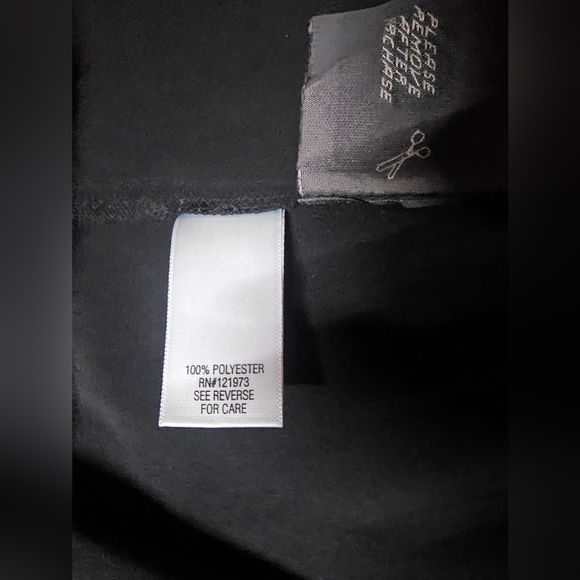 Simply Vera Vera Wang Black Short Sleeve Embellished Jewel Neck Top Size Large - Picture 6 of 10